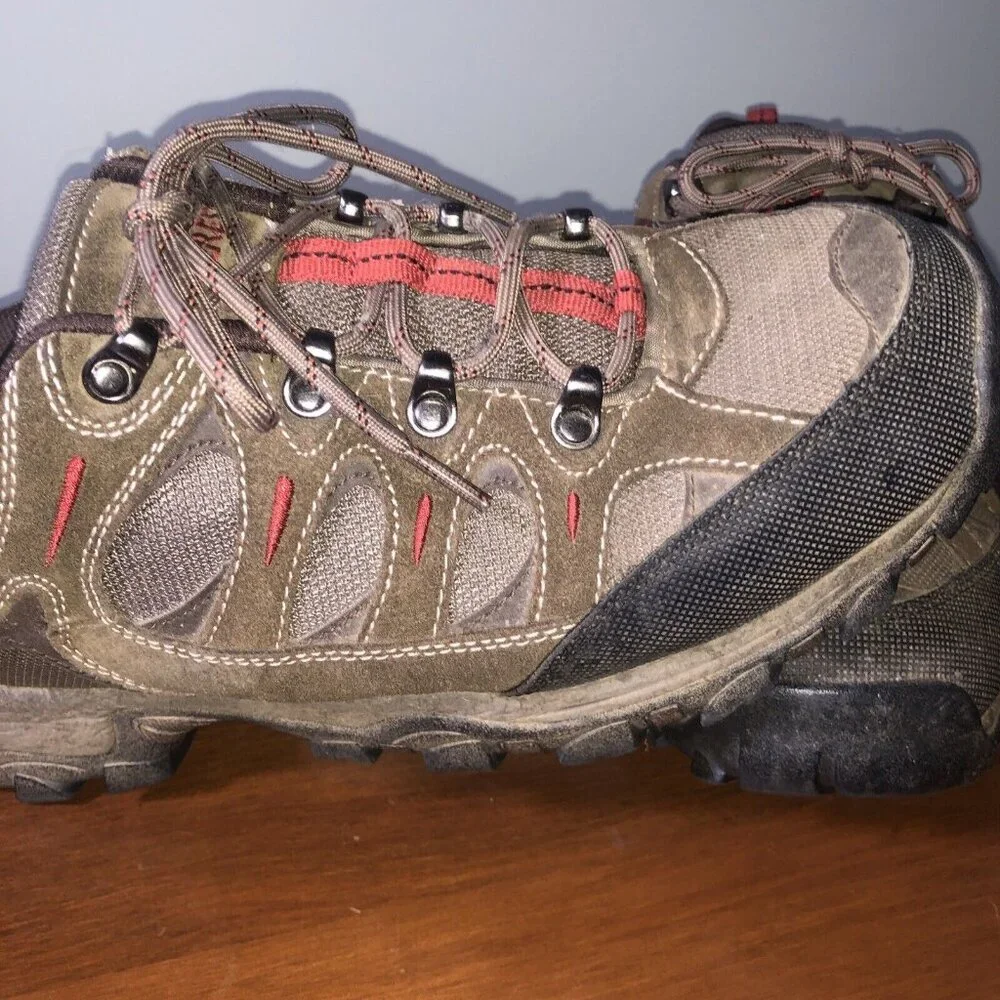 EVEREST Mens Leather Brown Hiking Boots Size 12 Ankle Utility‎ Outdoors - Picture 3 of 13